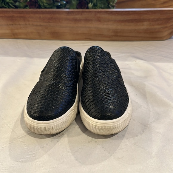 KAANAS MURCIA SNAKE-EMBOSSED SNEAKER SLIDE shoes mules slip on ons size 7 black‎ - Picture 2 of 6